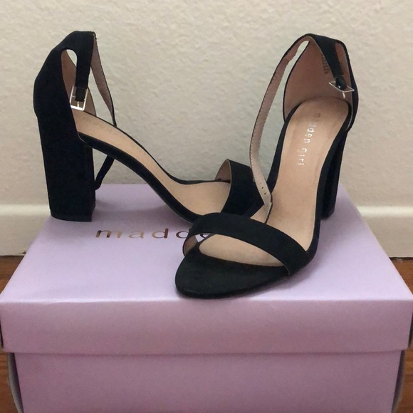 Madden Girl Shoes - Black ankle strap heels